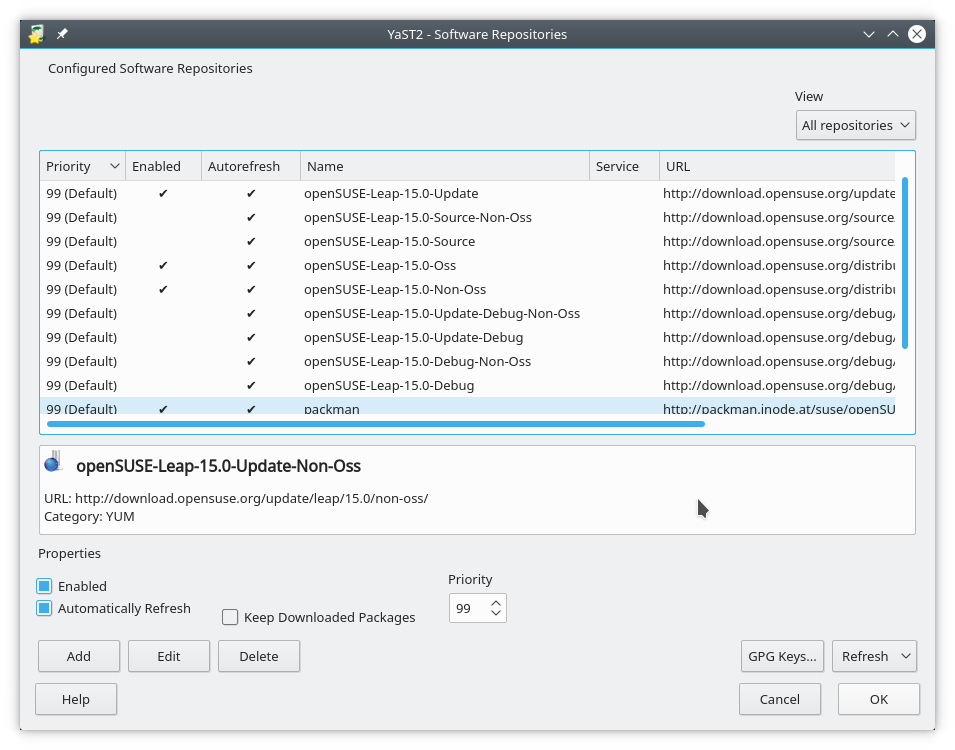 YAST Repos